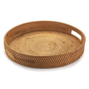 Hand Woven Serving Basket with Cut