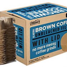Natural Brown Unbleached Disposable Paper Coffee Filters