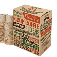 Unbleached Paper Coffee Filters With Lid Single Serve Keurig
