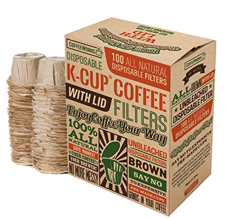Unbleached Paper Coffee Filters With Lid Single Serve Keurig