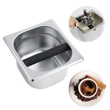 Coffee Grind Knock Box - Stainless Steel Holder