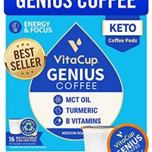 Genius Keto Coffee Pods by VitaCup with MCT Oil