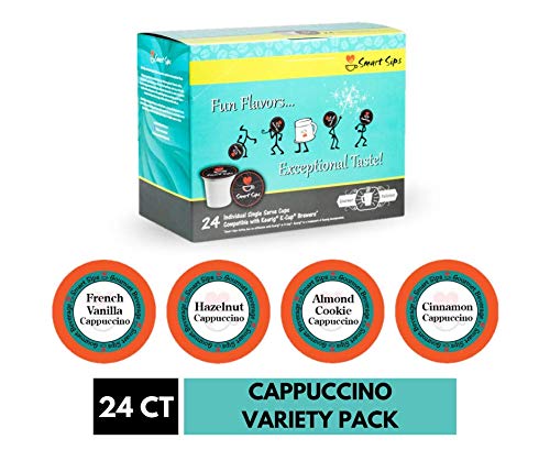 Smart Sips, Gourmet Flavored Cappuccino Variety Sampler Pack