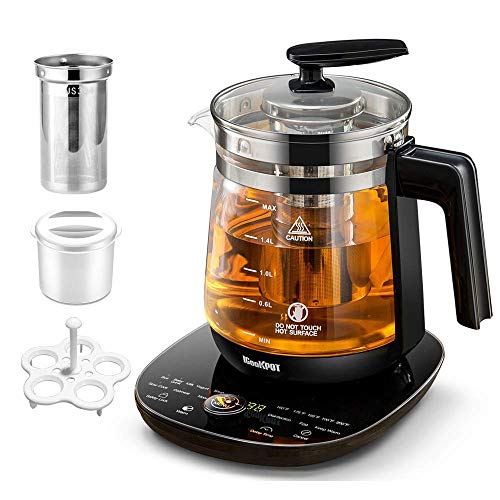 Borosilicate Glass Tea Maker Keep Warm Function Water Pot Kettle