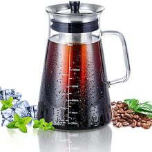 Cold Brew Coffee Maker with Hand-Blown Glass Pitcher