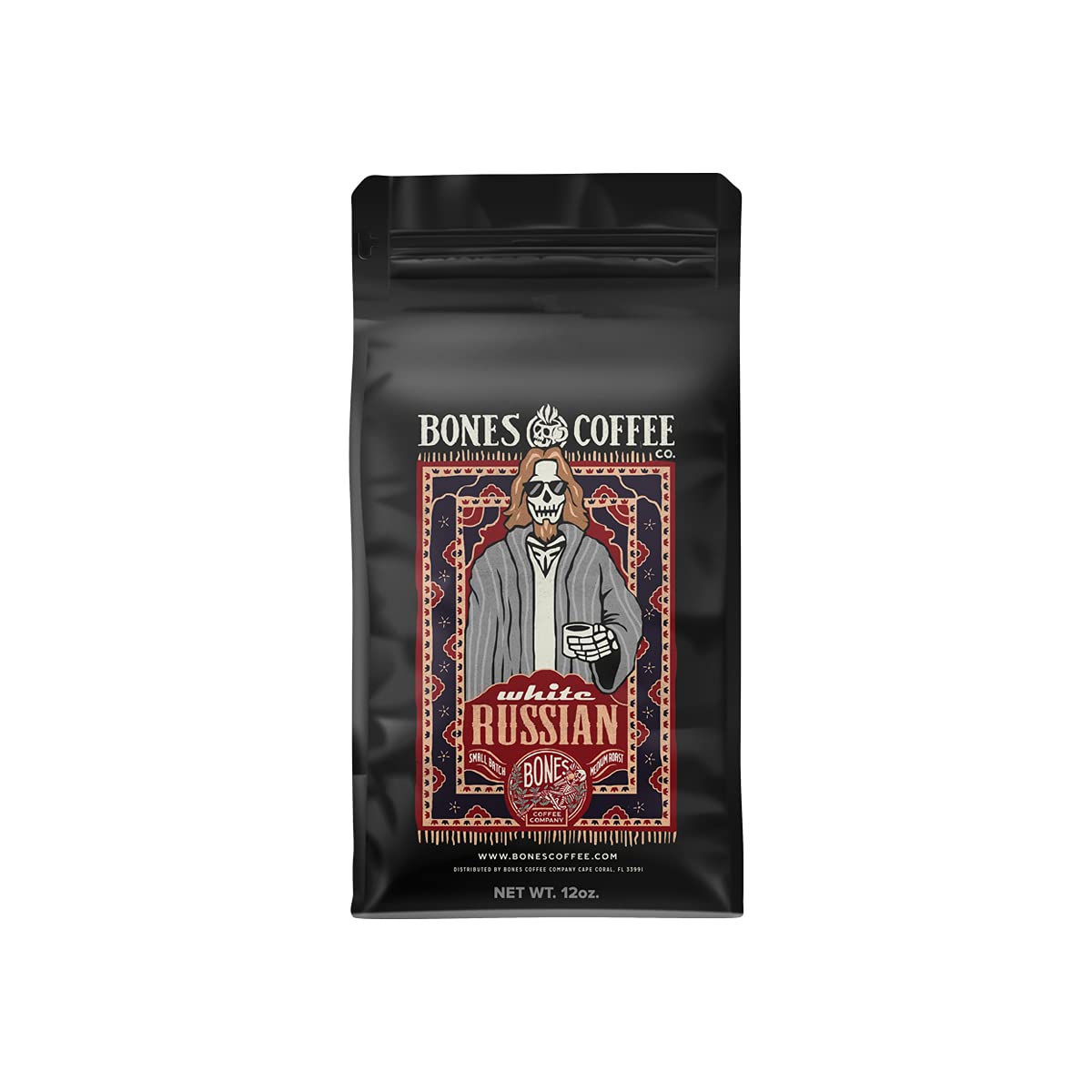 White Russian Flavored Coffee Beans Bones Coffee Compan