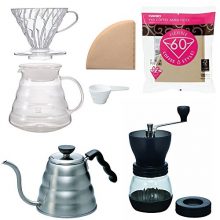 Hario V60 Kettle, Brewer Set