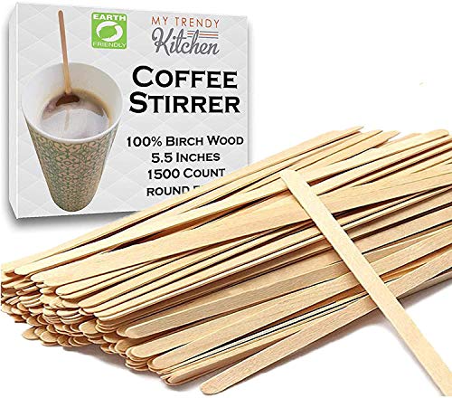 Wooden Coffee Stir Stick Splinter-Free Birch Wood