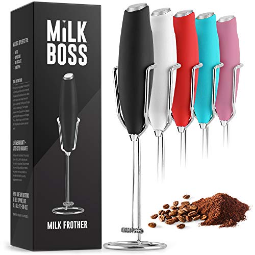 Milk Frother Handheld With Upgraded Holster Stand