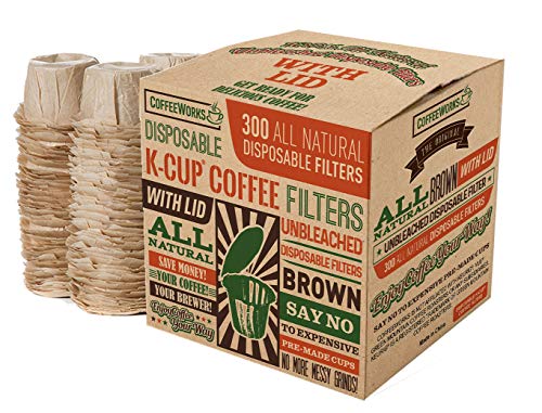 Disposable Natural Brown Unbleached Paper Coffee Filters With Lid