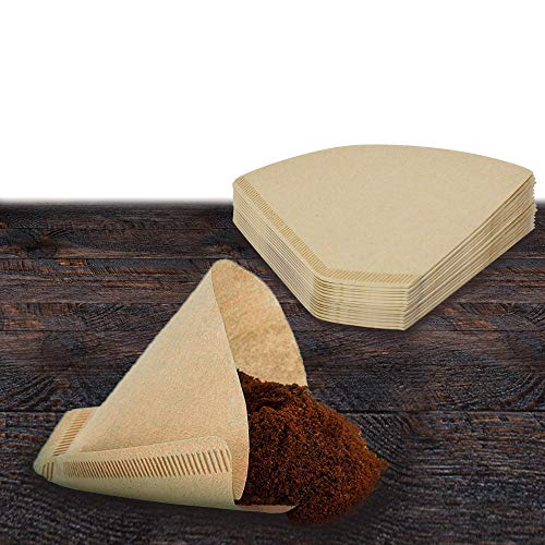 Coffee Filters Paper - 100 Count Unbleached Cone