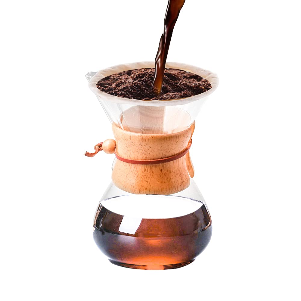 KOBSAINF Pour Over Glass Coffee Maker Set