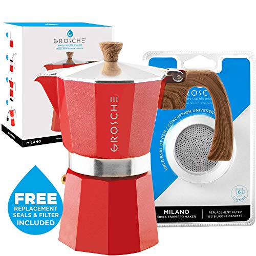 Milano Stovetop Espresso Maker Moka pot 6 espresso Cup