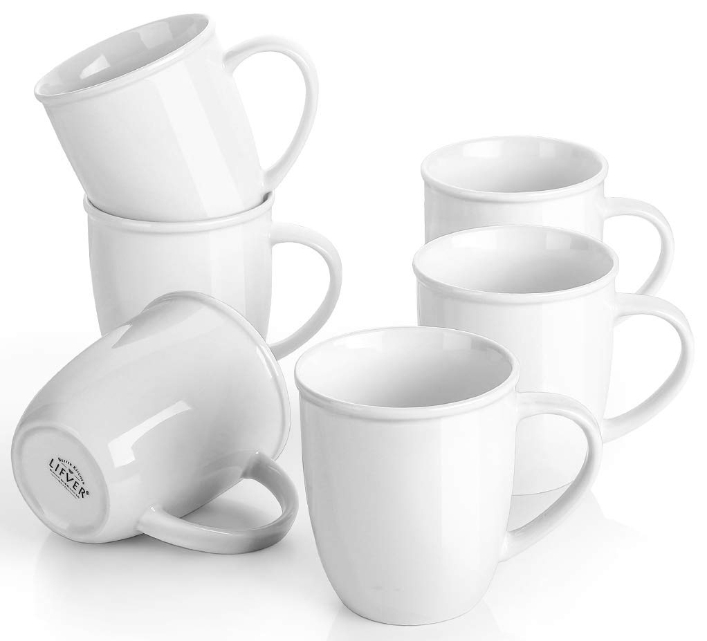 Coffee Mugs Set Ceramic White Mug