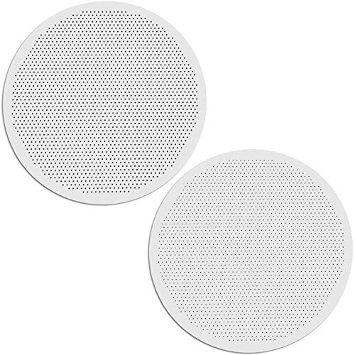 2 Pieces Disc Metal Coffee Filters Fine and Ultra-fine for Use