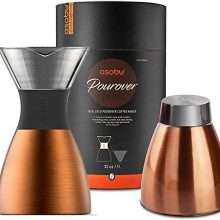 asobu Black Insulated Pour Over Coffee Maker