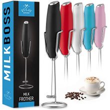 Milk Frother Handheld With Upgraded Holster Stand