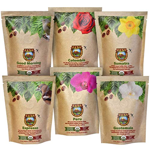 Java Planet - Coffee Beans, Organic Coffee Sampler Pack