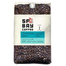 SF Bay Coffee Scandinavian Blend Whole Bean, 2 pounds of medium roast coffee with a rich, full-bodied taste, sourced responsibly and Fair Trade certified. 
