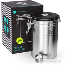 Stainless Steel Coffee Grounds and Beans Container