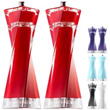 MITBAK Acrylic Red Salt and Pepper Grinders Set