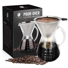 Pour Over Coffee Maker Glass Carafe
