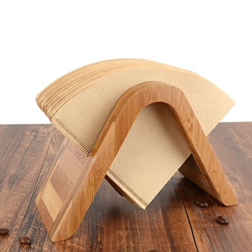 Bamboo Coffee Filter Holder Coffee Paper Storage