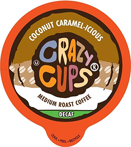 Single-Serve Coffee for Keurig K-Cups Makers Decaf Coconut Caramel Flavor