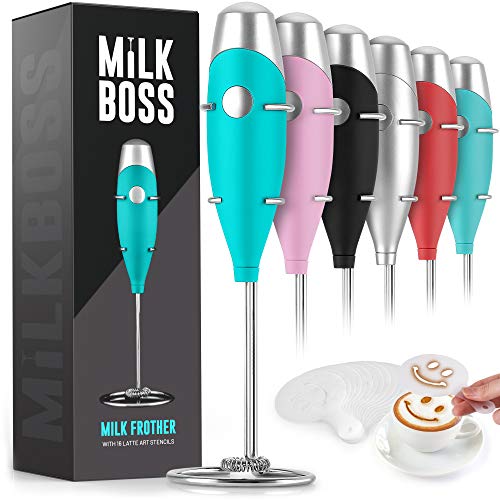 Milk Boss Mighty Milk Frother Handheld Whisk Mixer