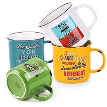 LIFVER 18 oz Coffee Mugs Set of 4