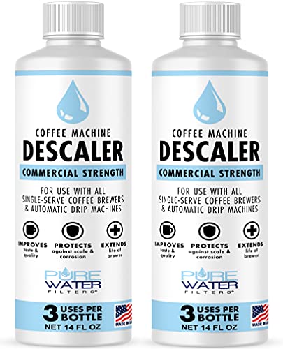 Descaler for Coffee Machines (6 Total Uses) - Made in USA
