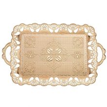Turkish Coffee Tea Beverage Serving Flower Tray
