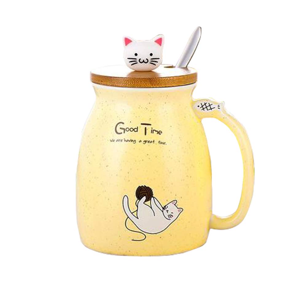 Cat Mug Cute Ceramic Coffee Cup with Lovely Kitty