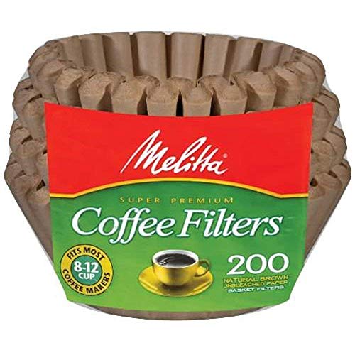 Melitta 8 To 12 Cup Natural Brown Basket Coffee Filters