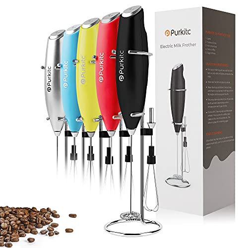Coffee Milk Frother Handheld Detachable with Egg-beating Head a