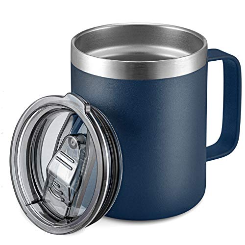 12oz Stainless Steel Insulated Coffee Mug with Handle
