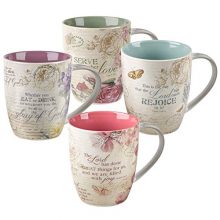 Christian Art Gifts Ceramic Coffee/Tea Mug Set for Women