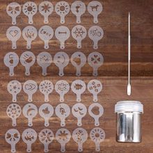 DYJKOUG 36 Pack Cake Mold Template Decoration
