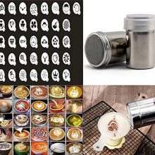 36 Coffee Cake Decorating Stencils + 2 Stainless Steel