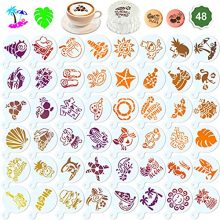Konsait 48Pack Summer Hawaiian Luau Themed Stencil