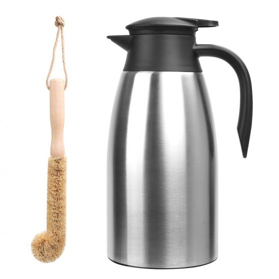 Thermal Coffee Carafe Stainless Steel 68oz(2 Lifter)