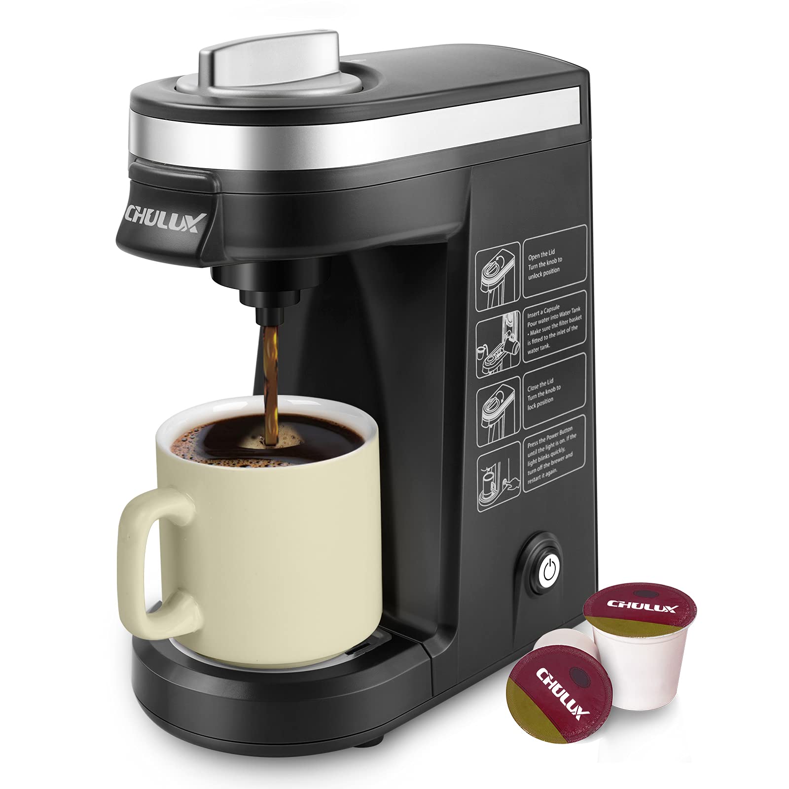 Single Serve Coffee Maker Brewer for Single Cup Capsule