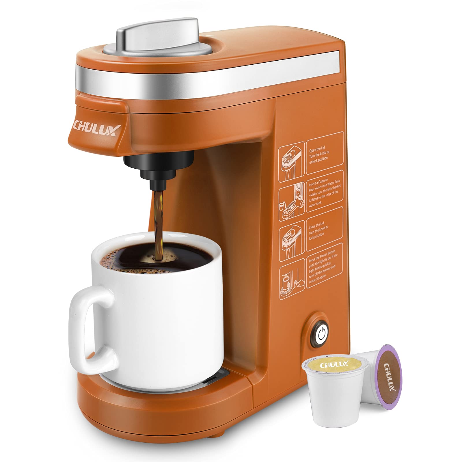 CHULUX Coffee Maker Single-Serve Coffee Machine