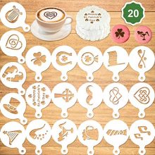Konsait 20Pack St.Patrick Day Cake Stencil Templates Decoration
