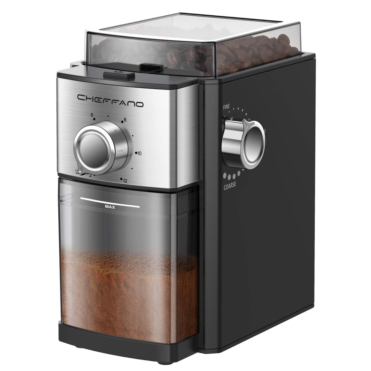CHEFFANO Conical Burr Coffee Grinder