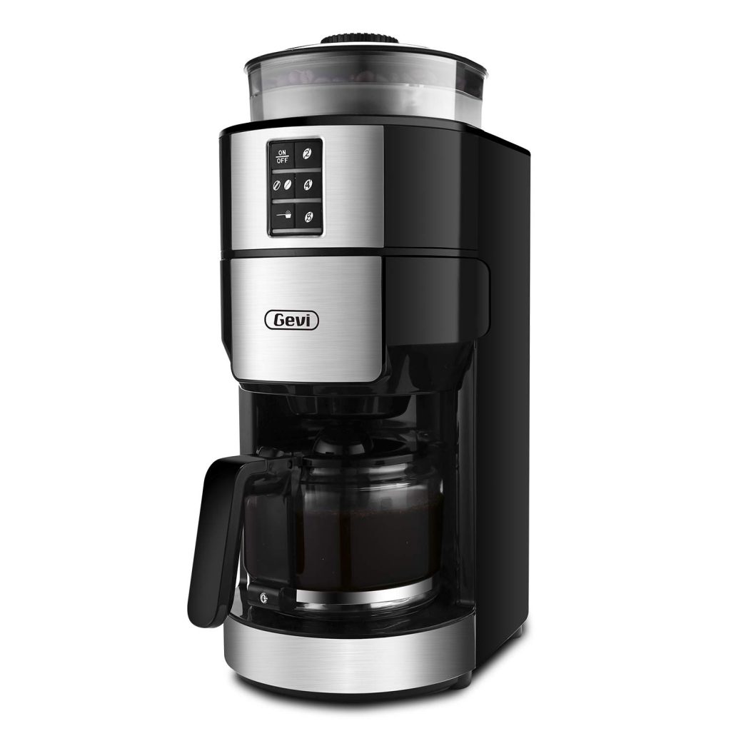5-Cup Coffee Maker with Grinder