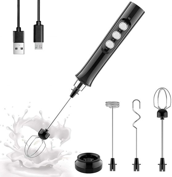 USB Milk Frother Handheld Electric Foam Maker