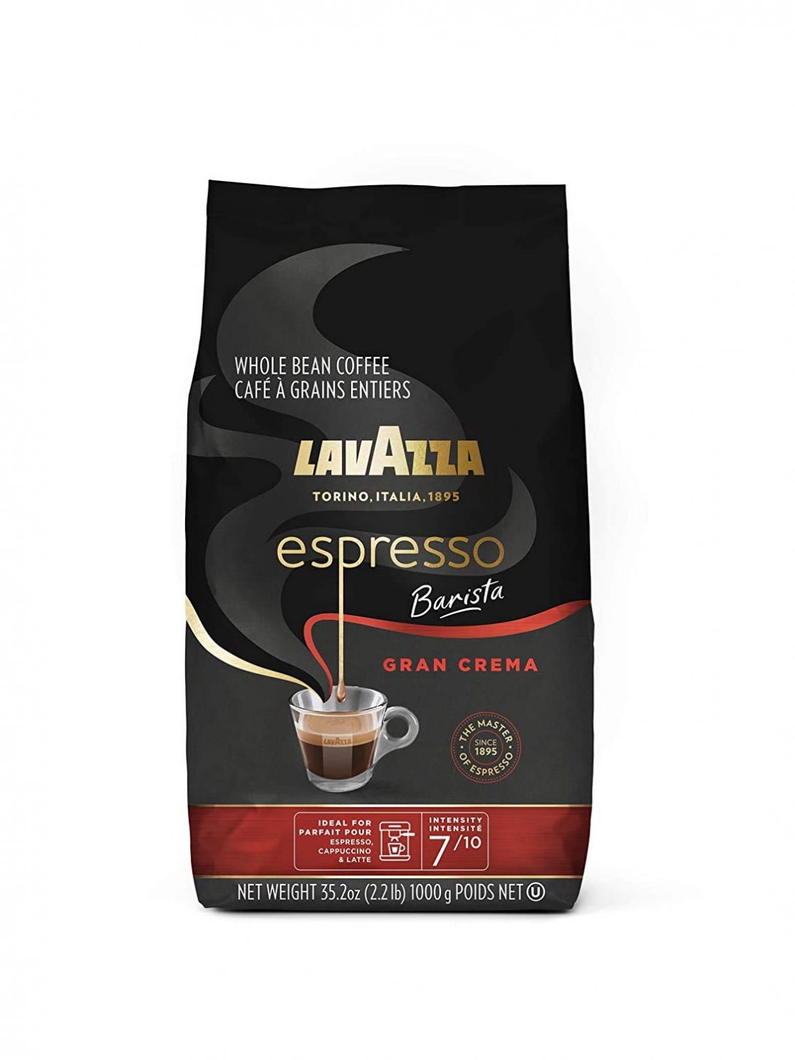 Lavazza Espresso Barista Gran Crema Whole Bean Coffee Blend
