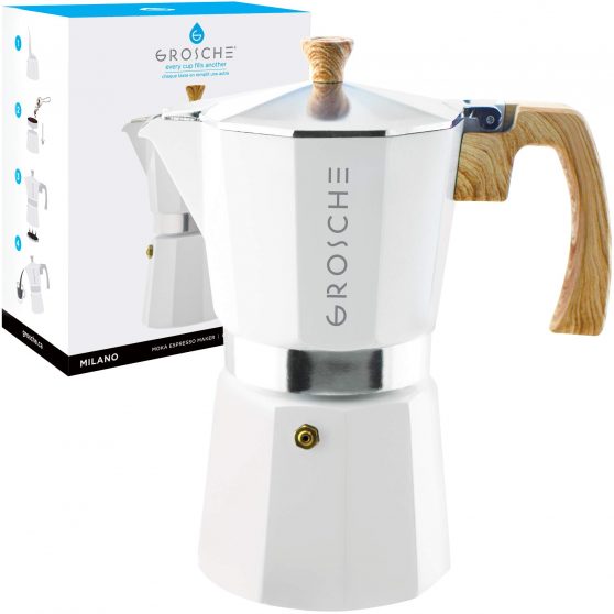 GROSCHE Milano Stovetop Espresso Maker Moka