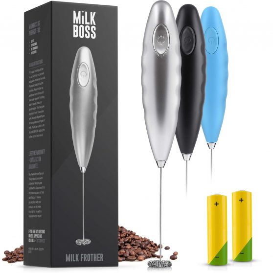 Double Grip Milk Frother Handheld Foam Maker